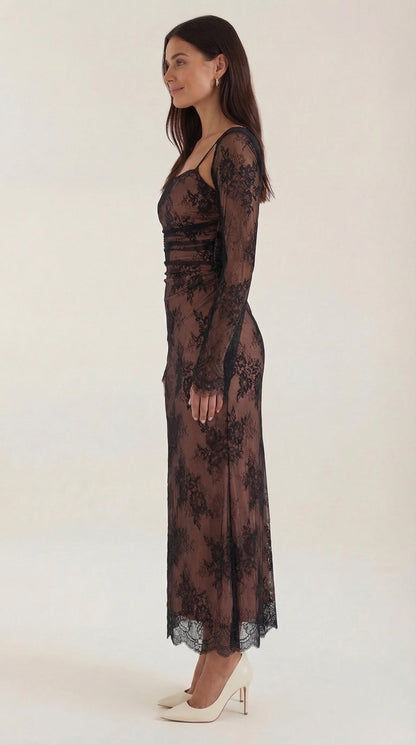 Vestido Maxi Nerissa de Encaje