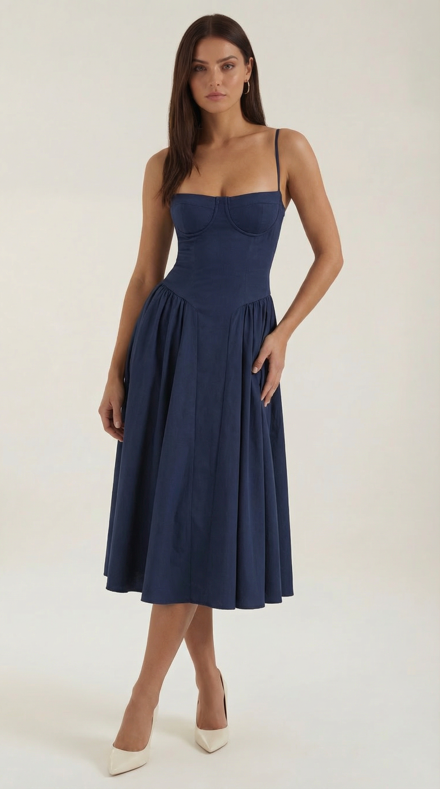Vestido Midi Odette con Corsé