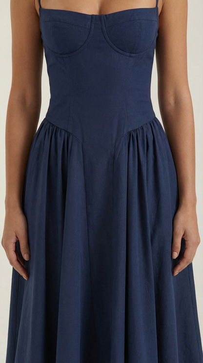 Vestido Midi Odette con Corsé