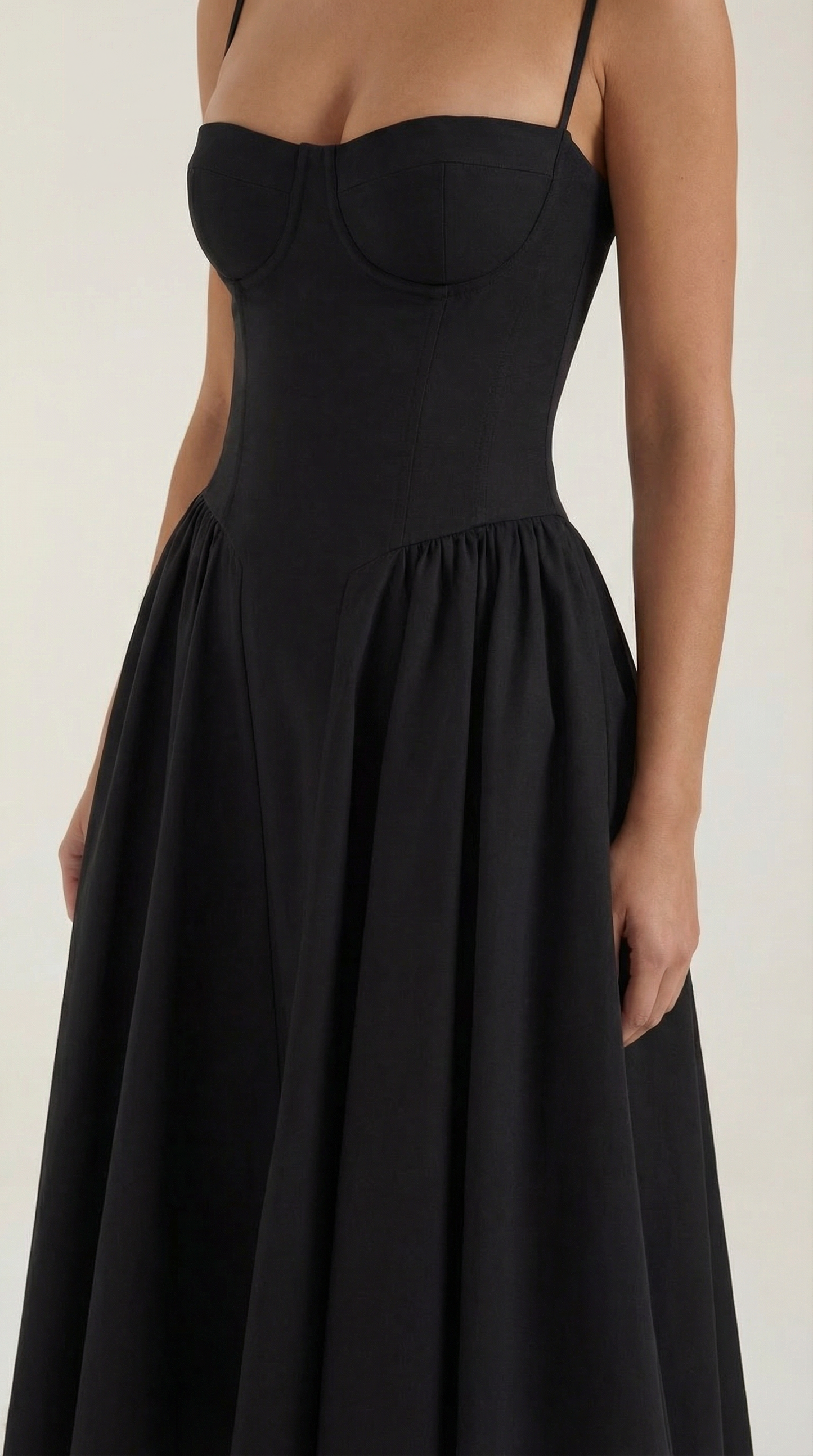 Vestido Midi Odette con Corsé