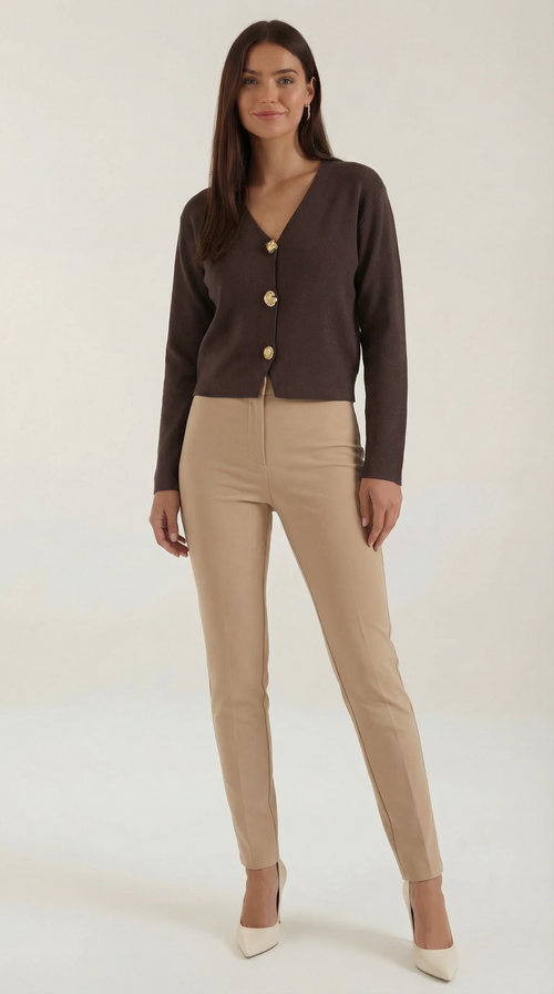 Cárdigan Phyllis de Punto con Escote en V