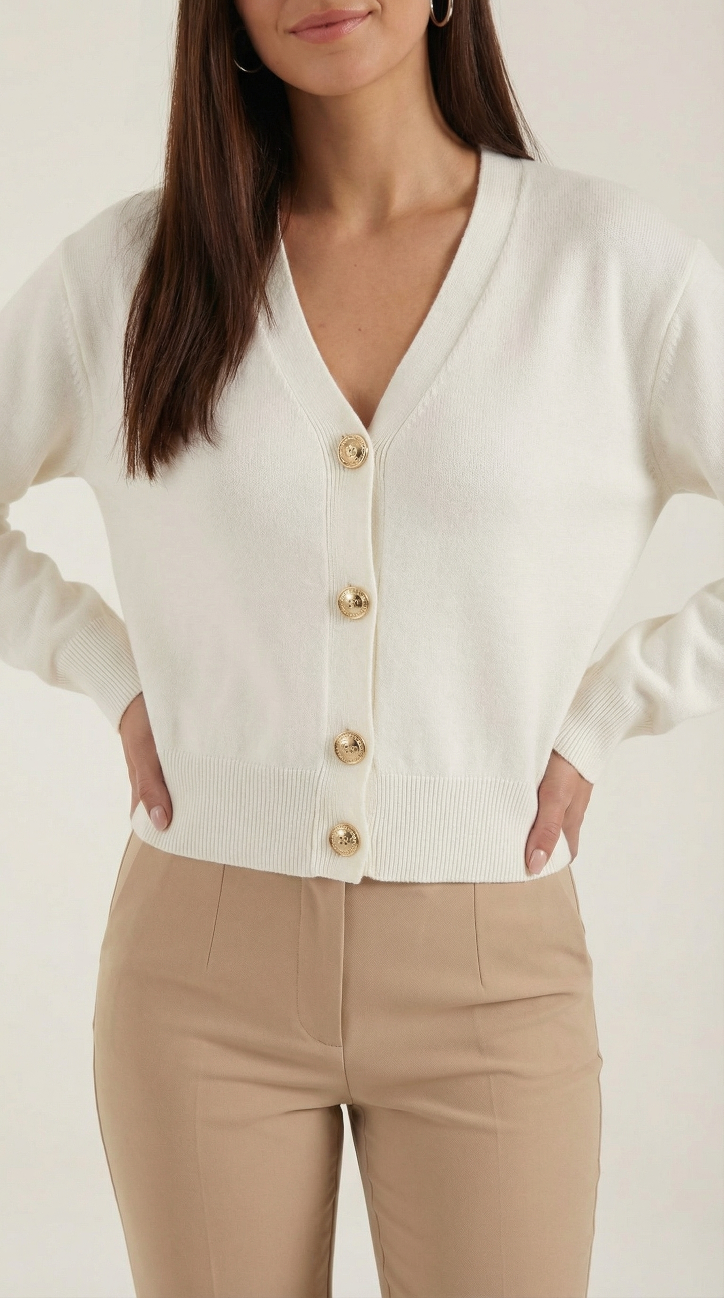 Cárdigan Phyllis de Punto con Escote en V