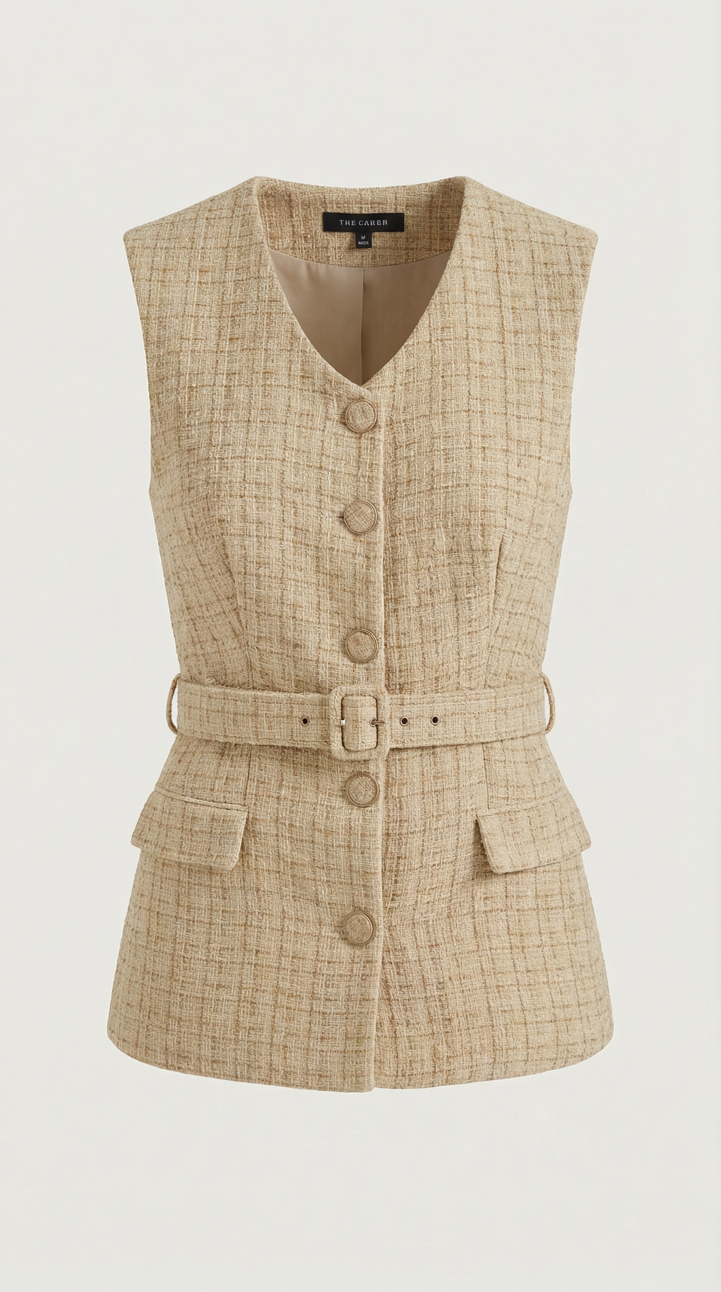 Chaleco Quinn de Efecto Tweed Texturizado