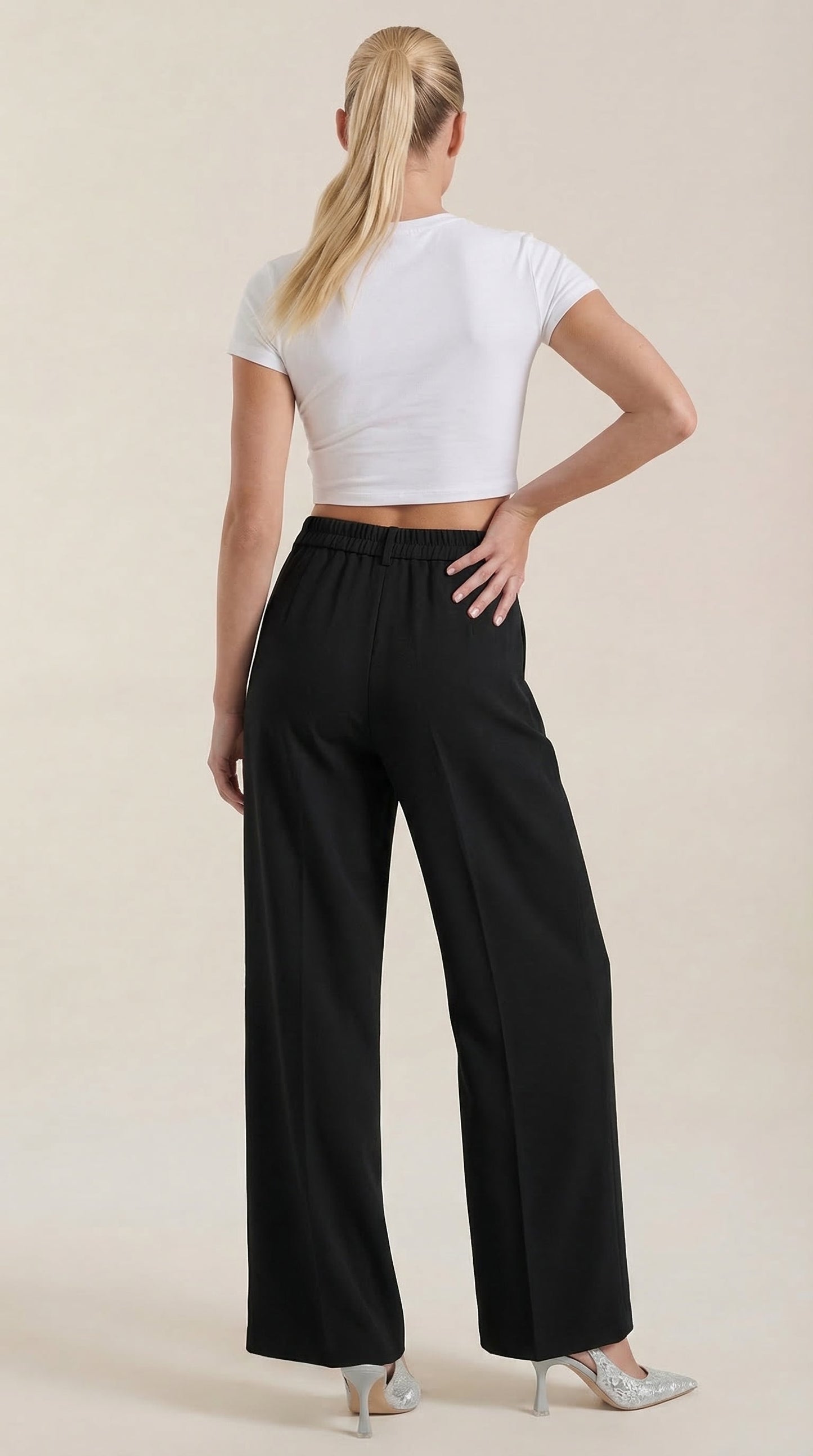 Pantalón Rebecca de Vestir con Tiro Alto