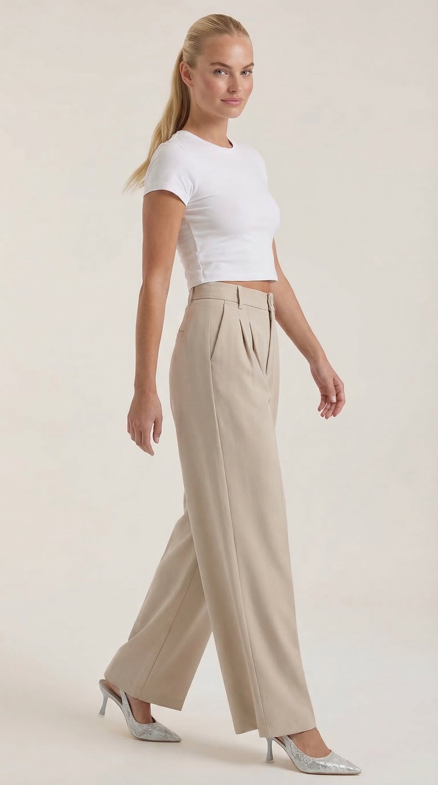 Pantalón Rebecca de Vestir con Tiro Alto