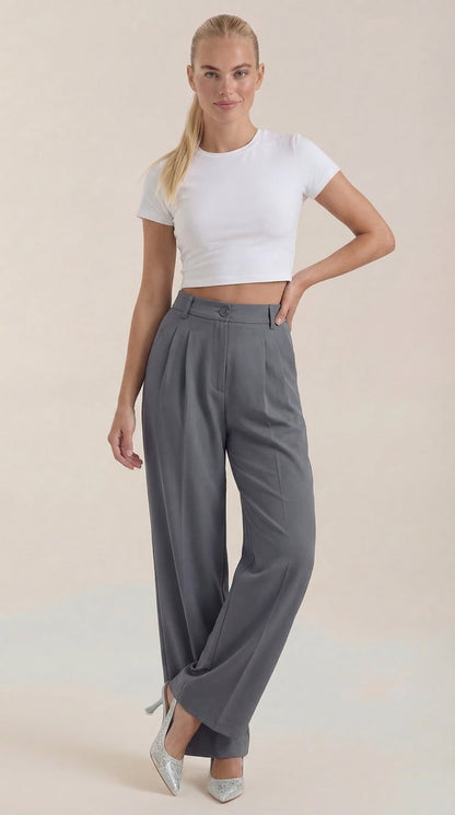 Pantalón Rebecca de Vestir con Tiro Alto