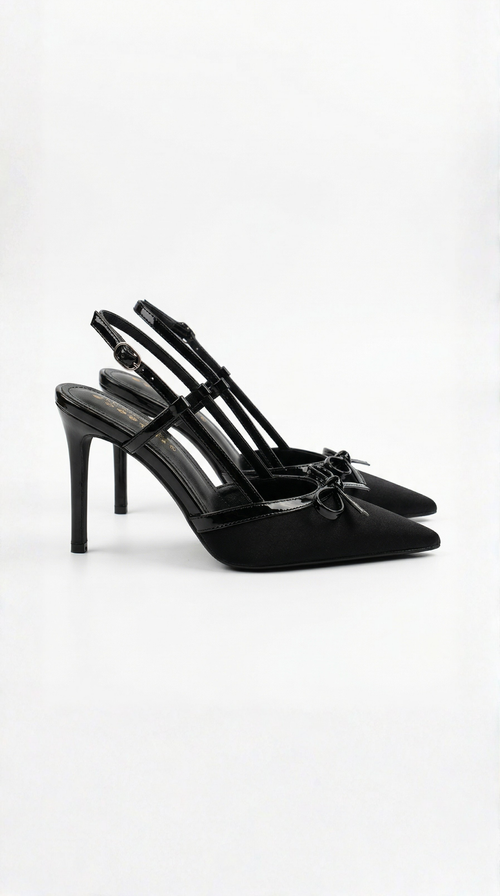 Zapatos Rebecca de Satén con Lazo