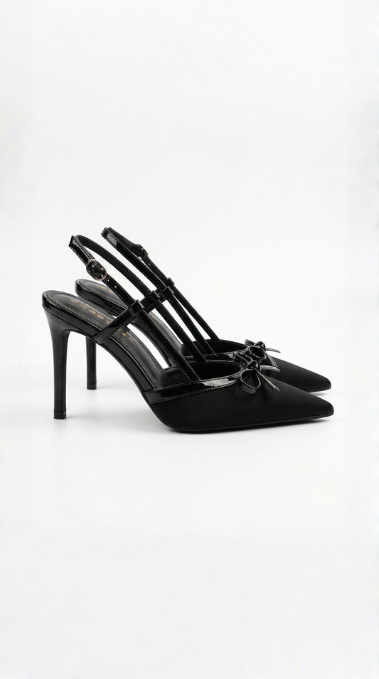 Zapatos Rebecca de Satén con Lazo