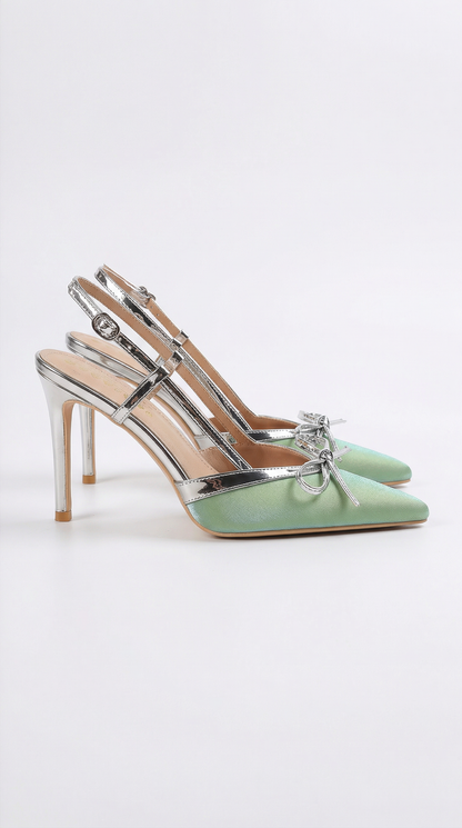 Zapatos Rebecca de Satén con Lazo