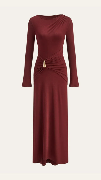 Vestido Maxi Renee de Manga Larga