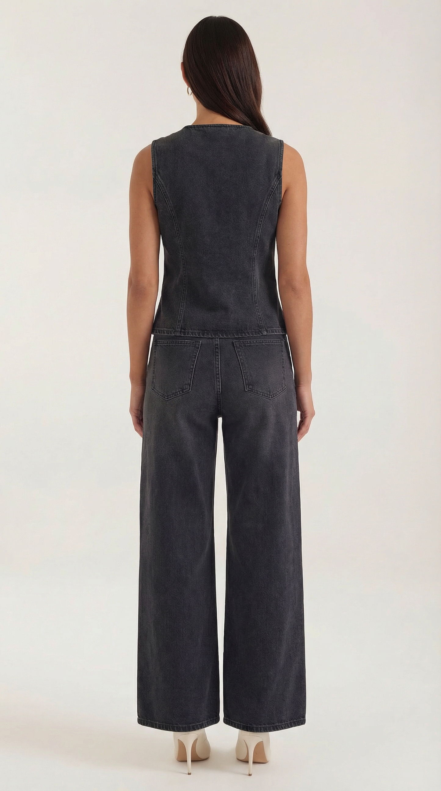 Conjunto Rhonda de Denim de Algodón
