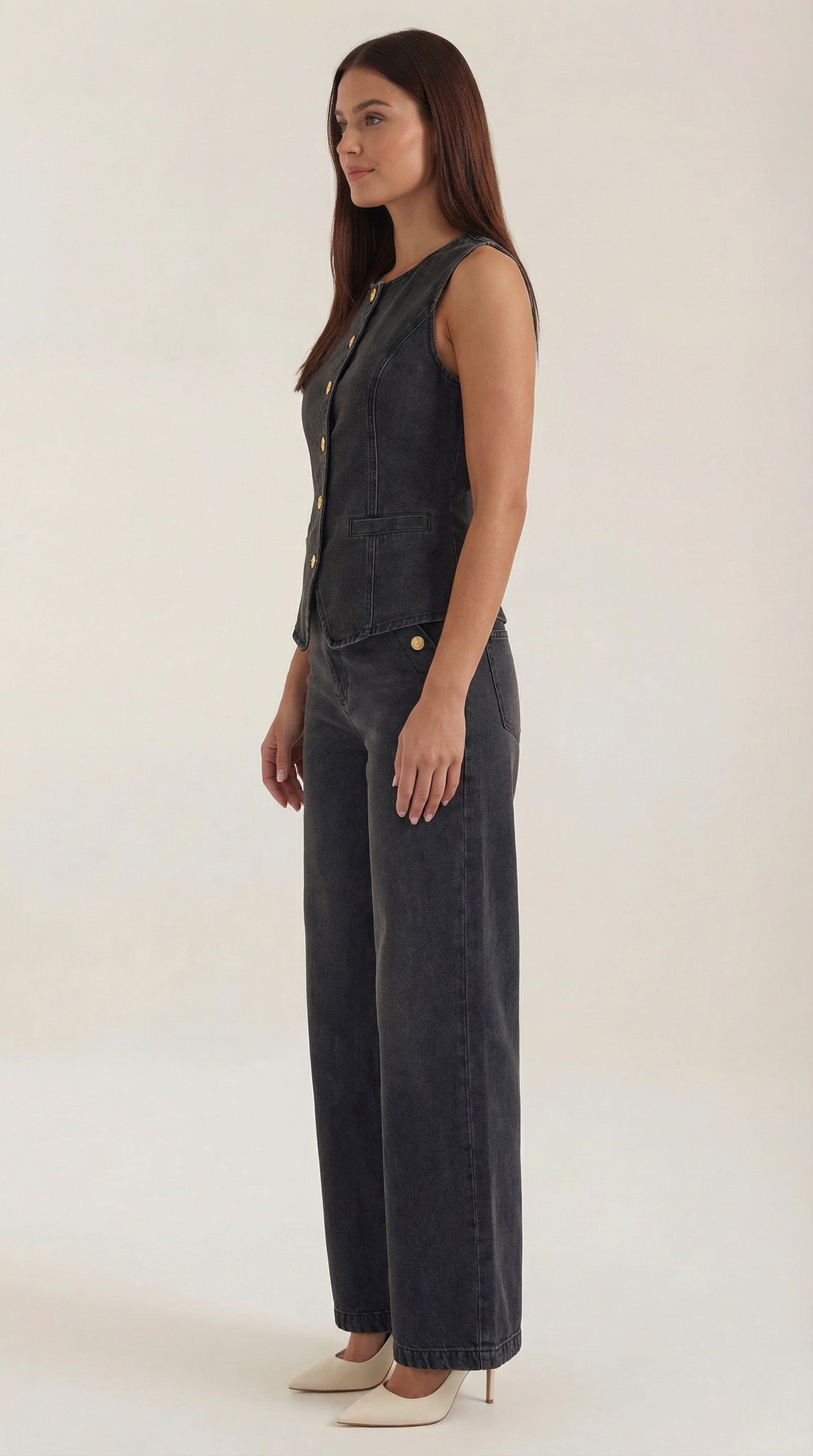 Conjunto Rhonda de Denim de Algodón