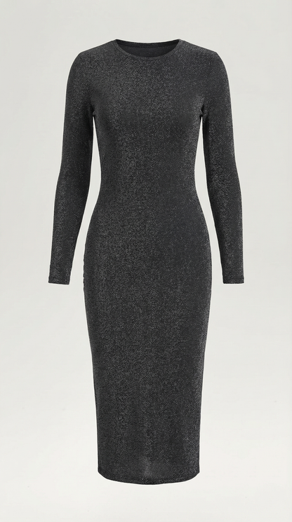 Vestido Midi Seraphine con Efecto Brillante