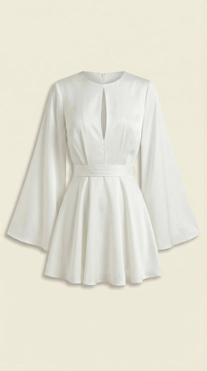 Vestido Mini Serena con Mangas Globo