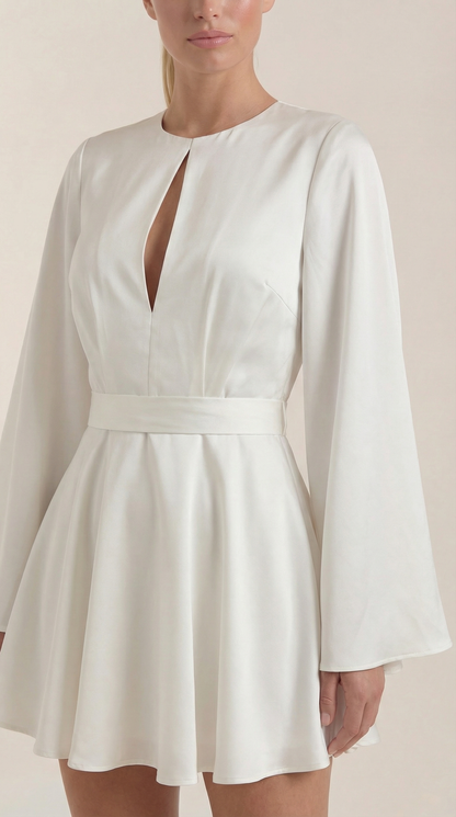 Vestido Mini Serena con Mangas Globo