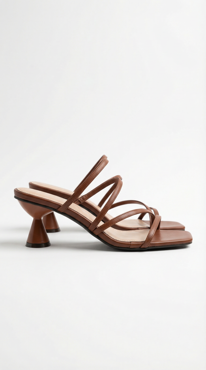 Sandalias Stephanie con Tiras de Polipiel