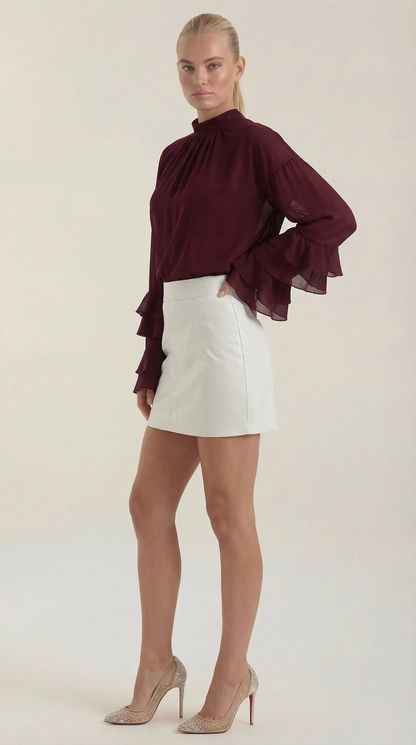 Minifalda Sue con Efecto Cocodrilo