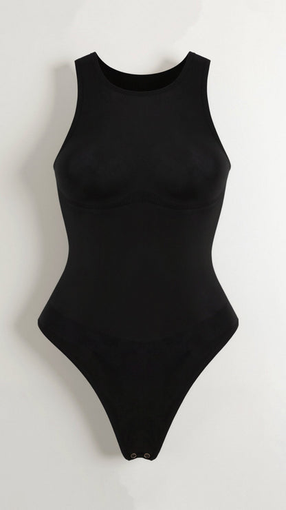 Body Tanga con Cuello Redondo