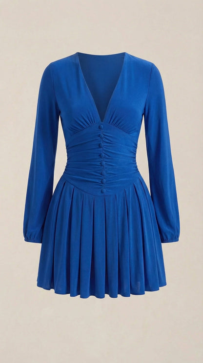 Vestido Mini Tricia con Escote en V