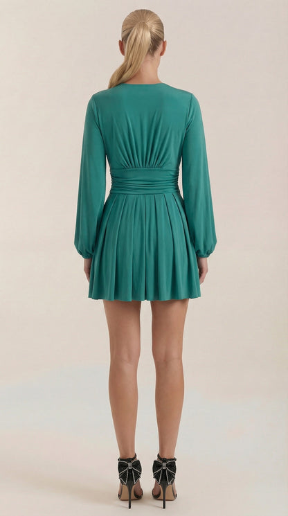 Vestido Mini Tricia con Escote en V