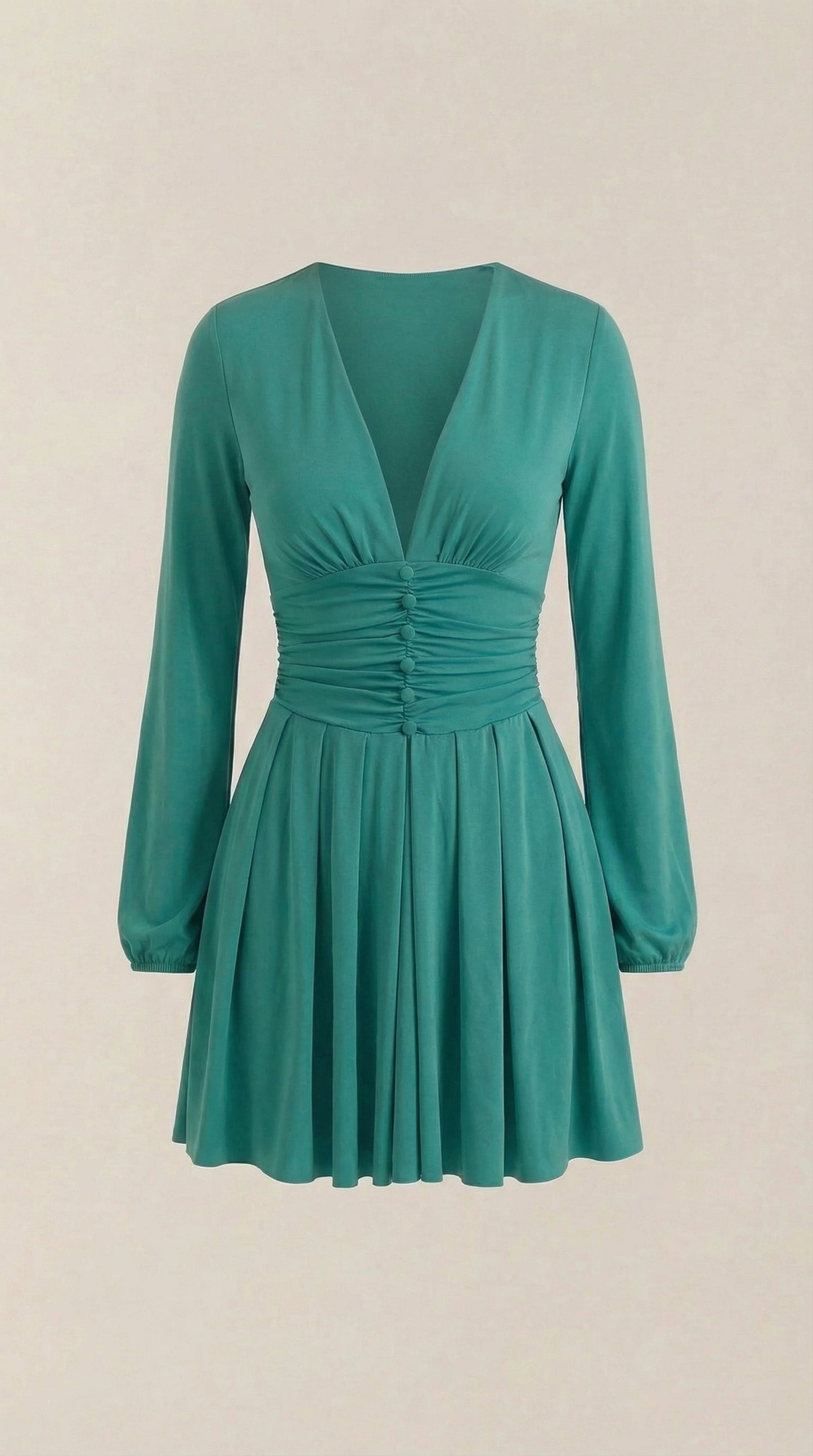 Vestido Mini Tricia con Escote en V