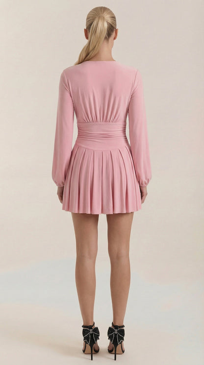 Vestido Mini Tricia con Escote en V