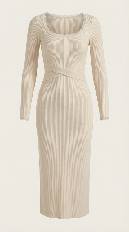 Vestido Maxi Wilma de Punto Canalé