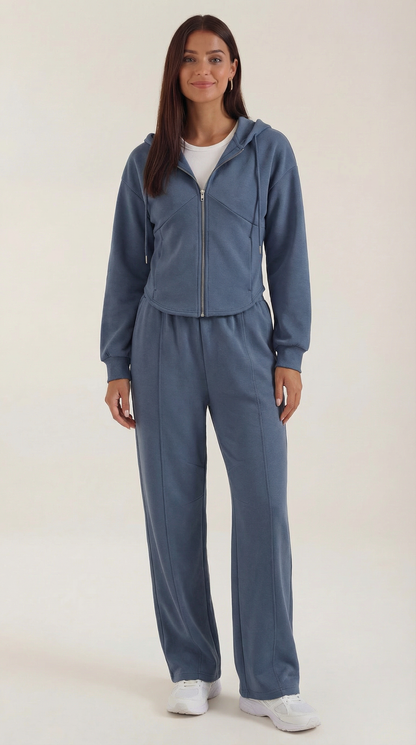 Conjunto Yolanda de Sudadera y Pantalón Ancho