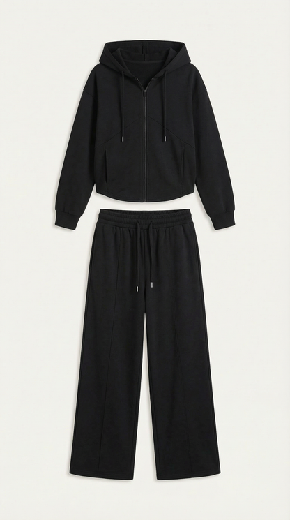 Conjunto Yolanda de Sudadera y Pantalón Ancho