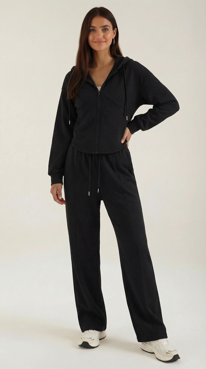 Conjunto Yolanda de Sudadera y Pantalón Ancho