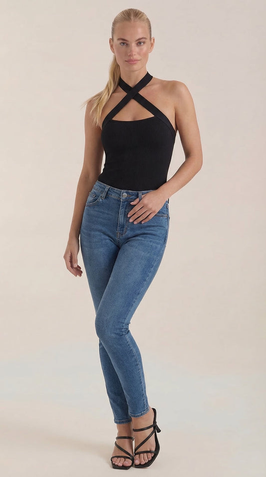 Top Allison con Tirantes Halter Cruzados