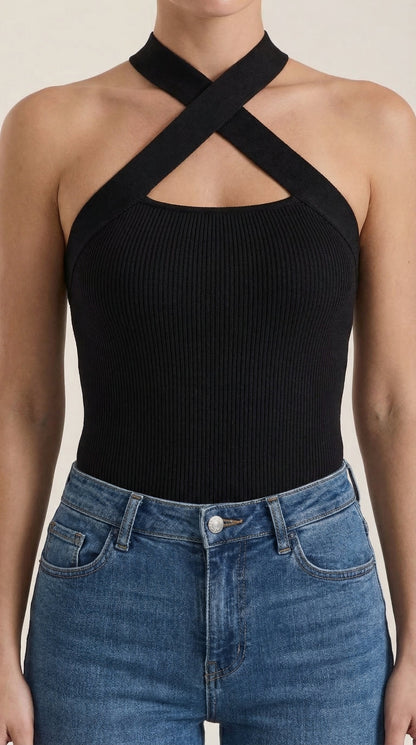 Top Allison con Tirantes Halter Cruzados