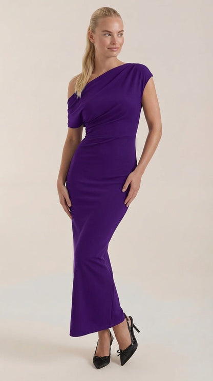 Vestido Maxi Candice de Un Hombro