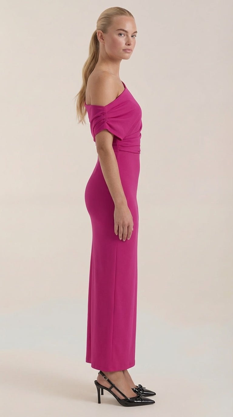 Vestido Maxi Candice de Un Hombro