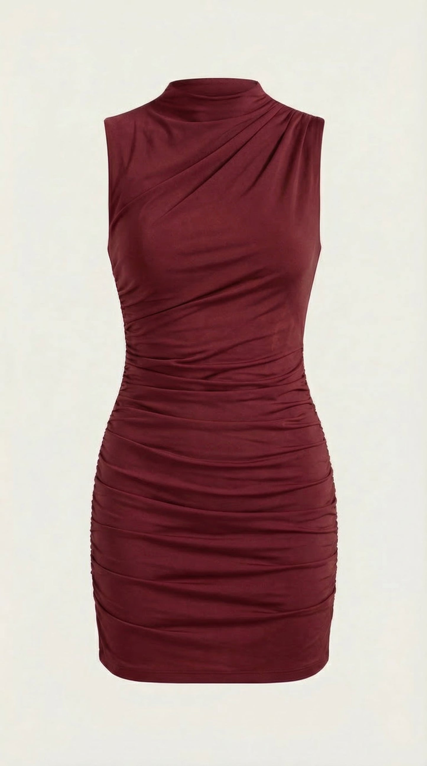 Vestido Mini Carmela con Cuello Alto
