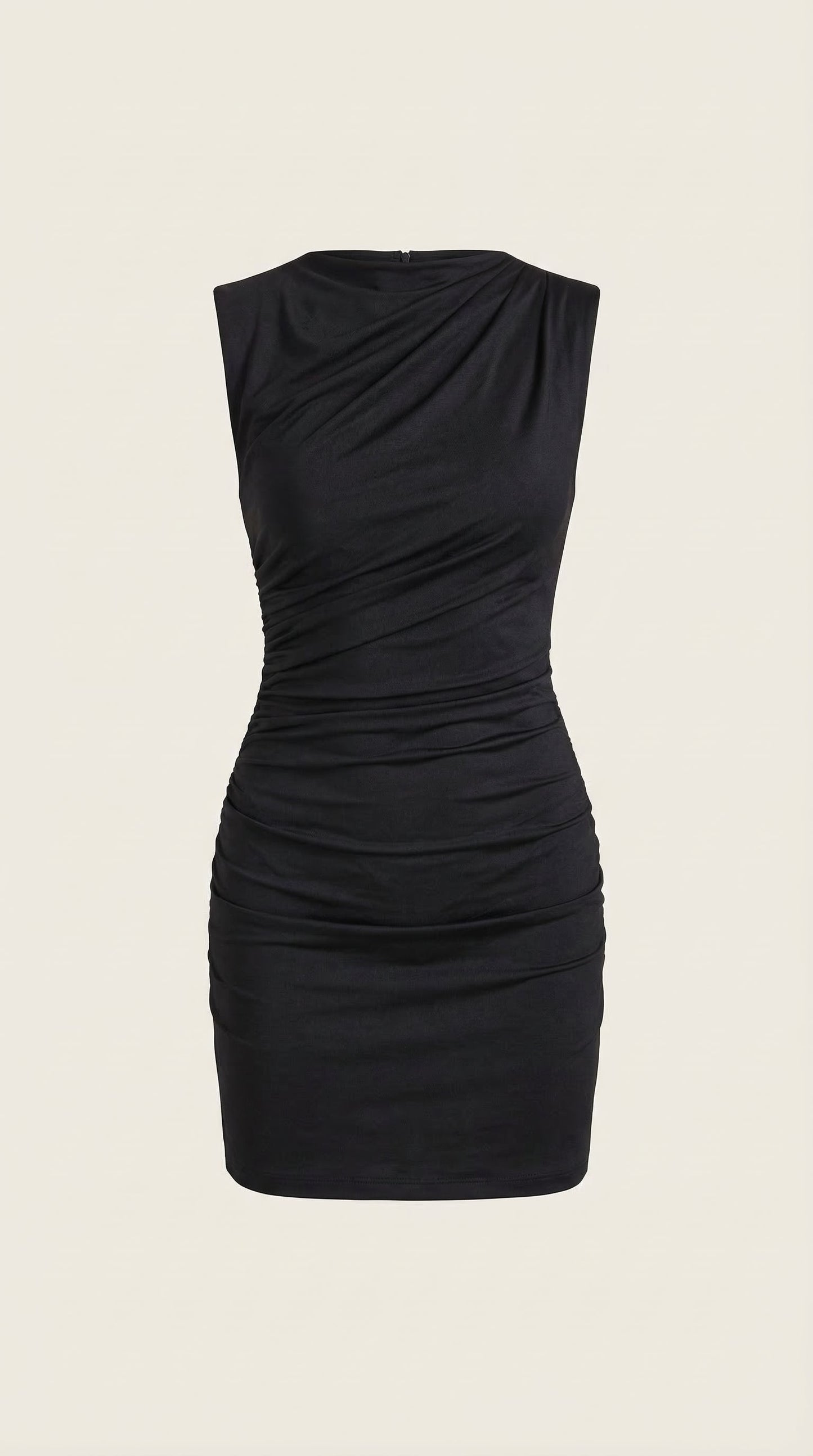 Vestido Mini Carmela con Cuello Alto