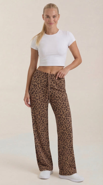 Pantalón Cleo con Estampado Leopardo
