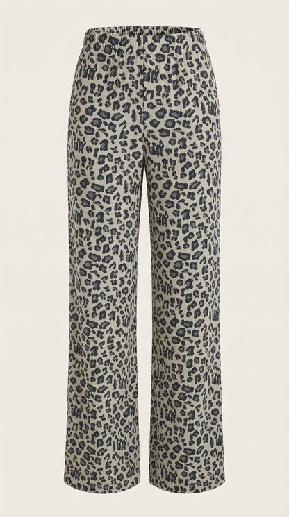 Pantalón Cleo con Estampado Leopardo