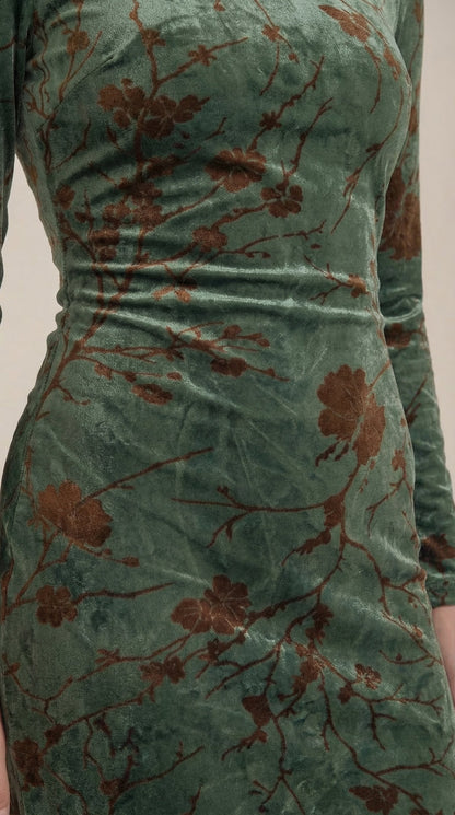 Vestido Maxi Colleen con Estampado Floral Delicado