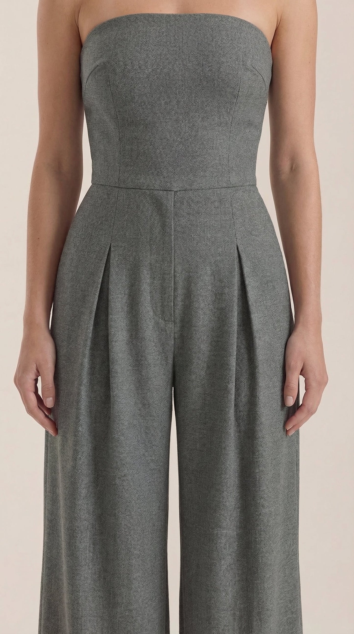 Mono Eliza de Hombros Descubiertos y Pierna Ancha