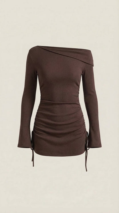 Vestido Mini Elle con Escote Bardot