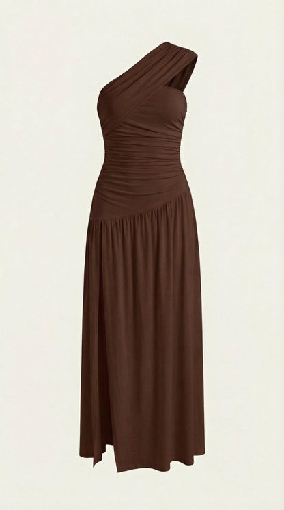 Vestido Maxi Enid con Tirante de Un Hombro