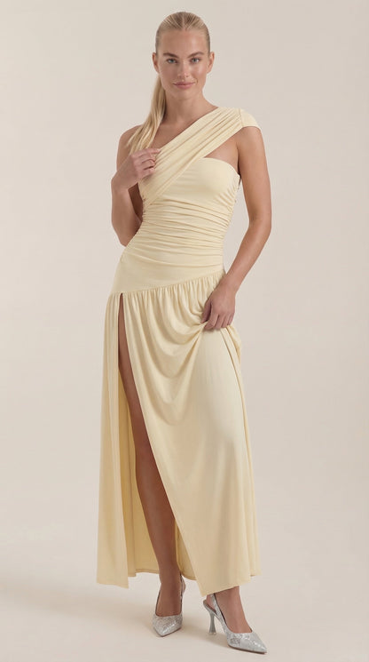 Vestido Maxi Enid con Tirante de Un Hombro