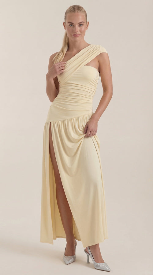 Vestido Maxi Enid con Tirante de Un Hombro