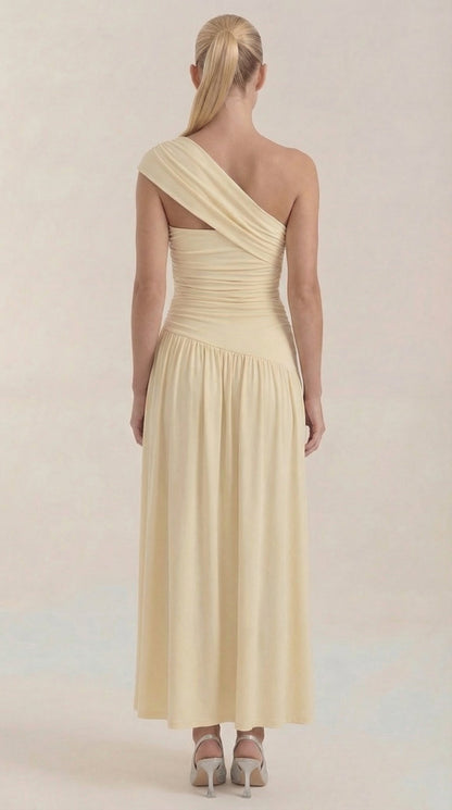 Vestido Maxi Enid con Tirante de Un Hombro
