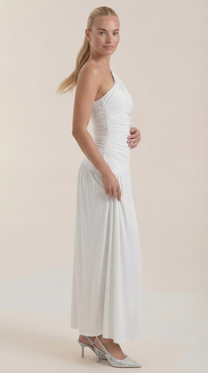 Vestido Maxi Enid con Tirante de Un Hombro