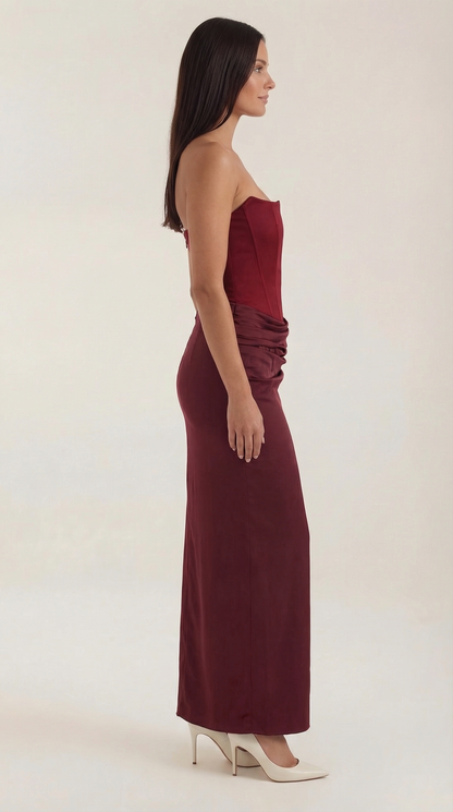 Vestido Maxi Fiorella con Corsé