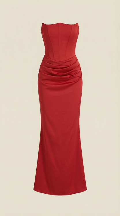 Vestido Maxi Fiorella con Corsé