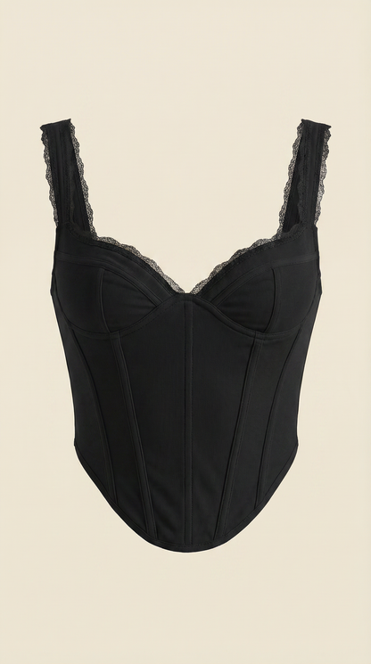 Top Corsé Freya con Escote Corazón