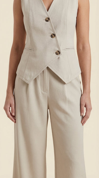Conjunto Ginger de Chaleco Entallado y Pantalón
